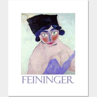 Woman with Green Eyes (1915) by Lyonel Feininger Posters and Art